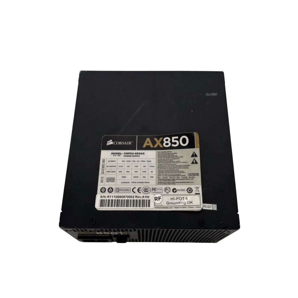 Corsair AX850 Professional Series 850W Gold Modular Power Supply CMPSU-850AX